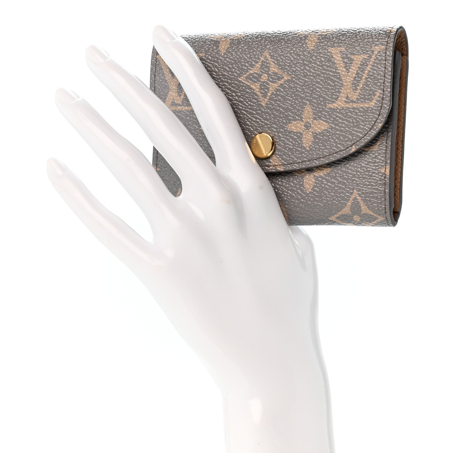 Louis Vuitton Monogram Rosalie Coin Purse Trianon Gray 2 of 8
