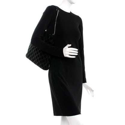 Gucci Suede Guccissima Hobo Black 2 of 11