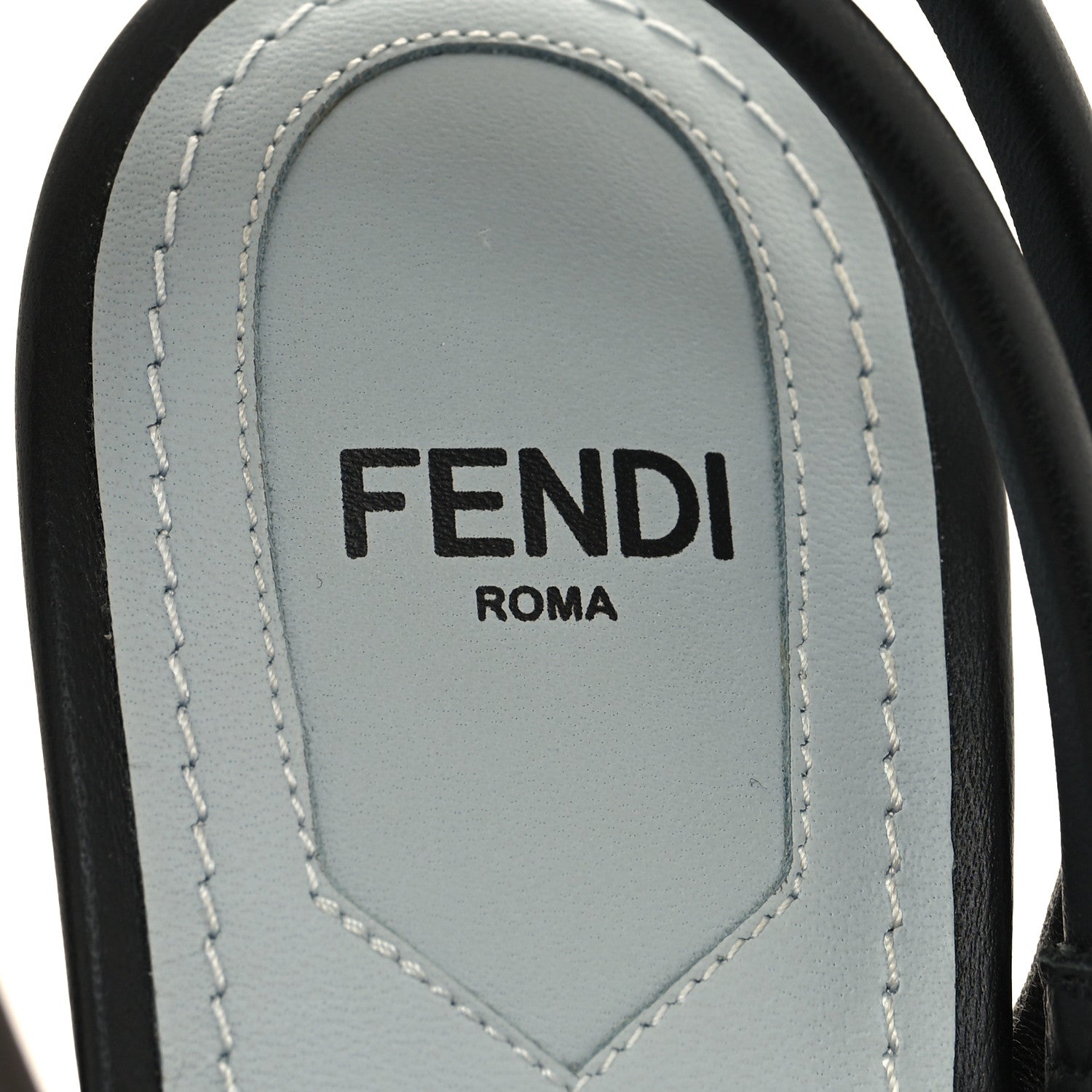 Fendi Nappa Metallic Ayers Fendi First 95mm Strappy Sandals 38.5 Black Chocolate Stagno 7 of 8