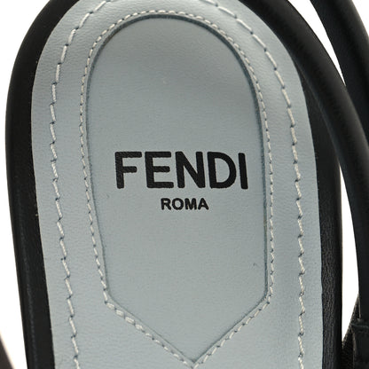 Fendi Nappa Metallic Ayers Fendi First 95mm Strappy Sandals 38.5 Black Chocolate Stagno 7 of 8
