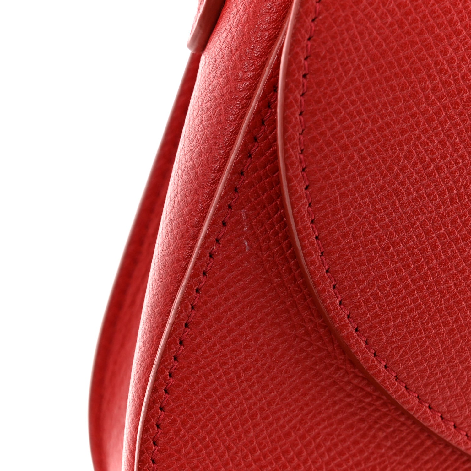 Celine Grained Calfskin Small Trotteur Coquelicot 16 of 16