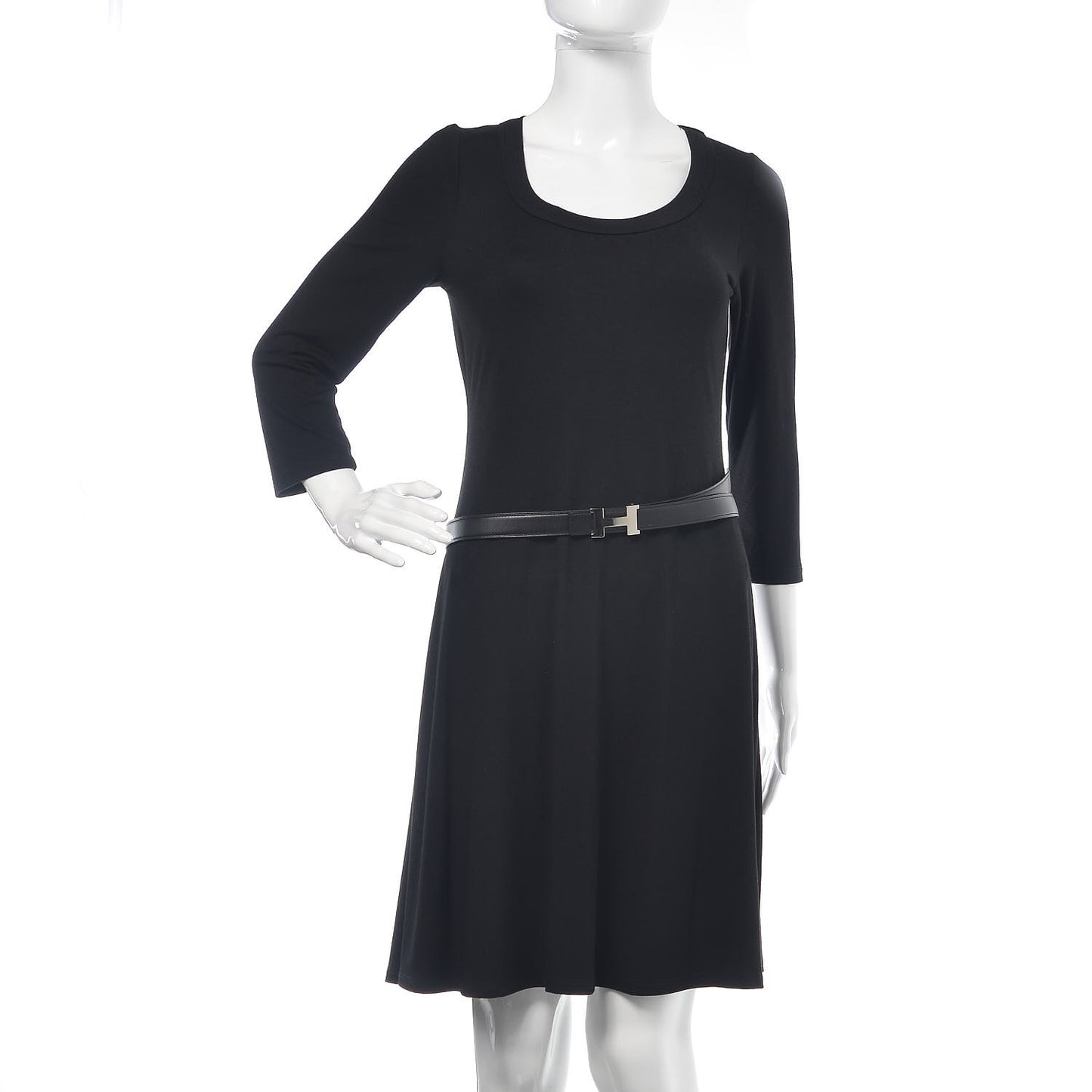Swift Epsom 24mm Constance H Belt 90 Black Gold