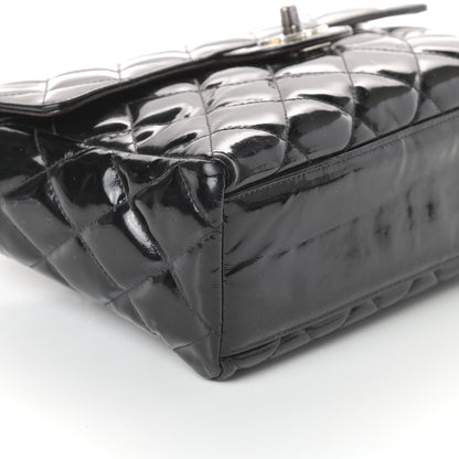 Chanel Patent Quilted Medium Single Flap Black 9 of 10