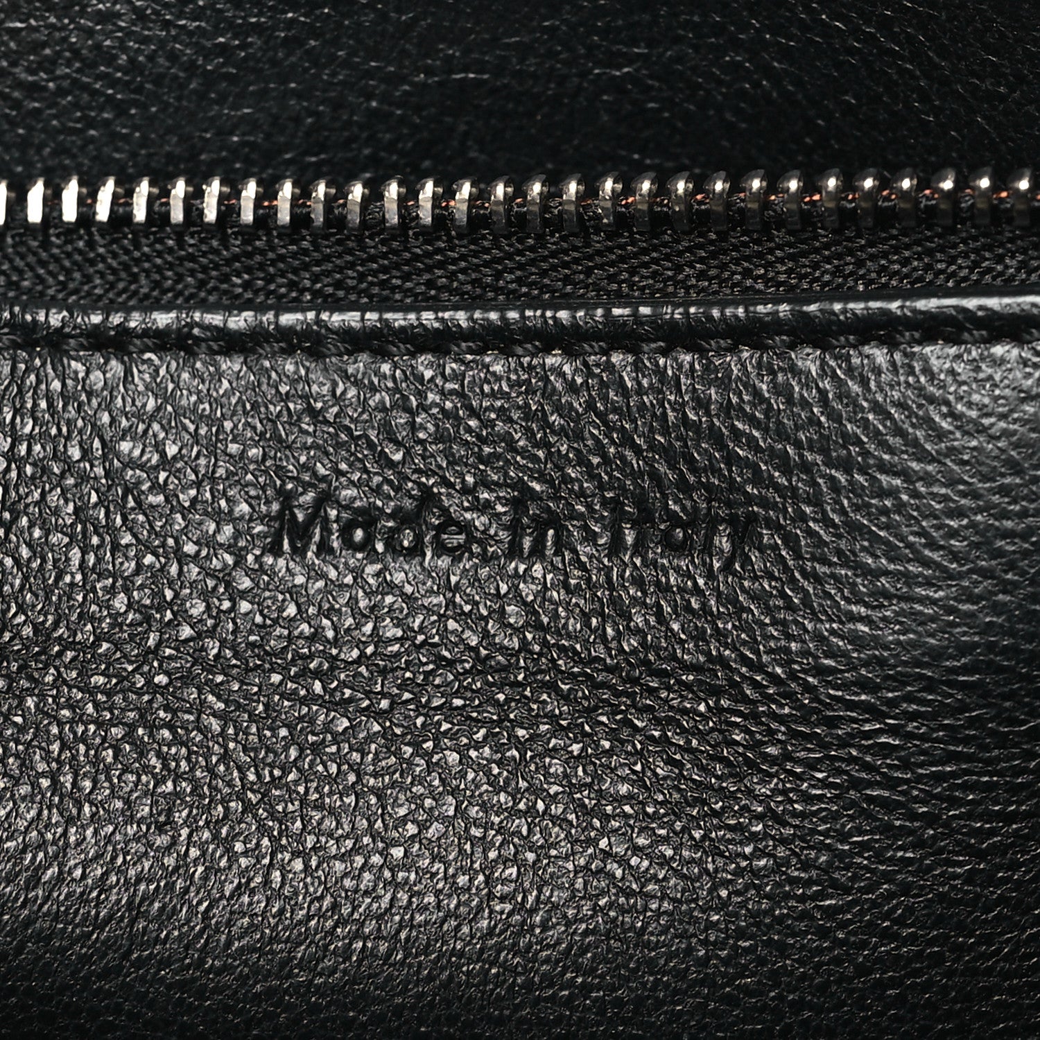 Celine Textured Calfskin Small Bi-Color Edge Shoulder Bag Black Cream 6 of 8