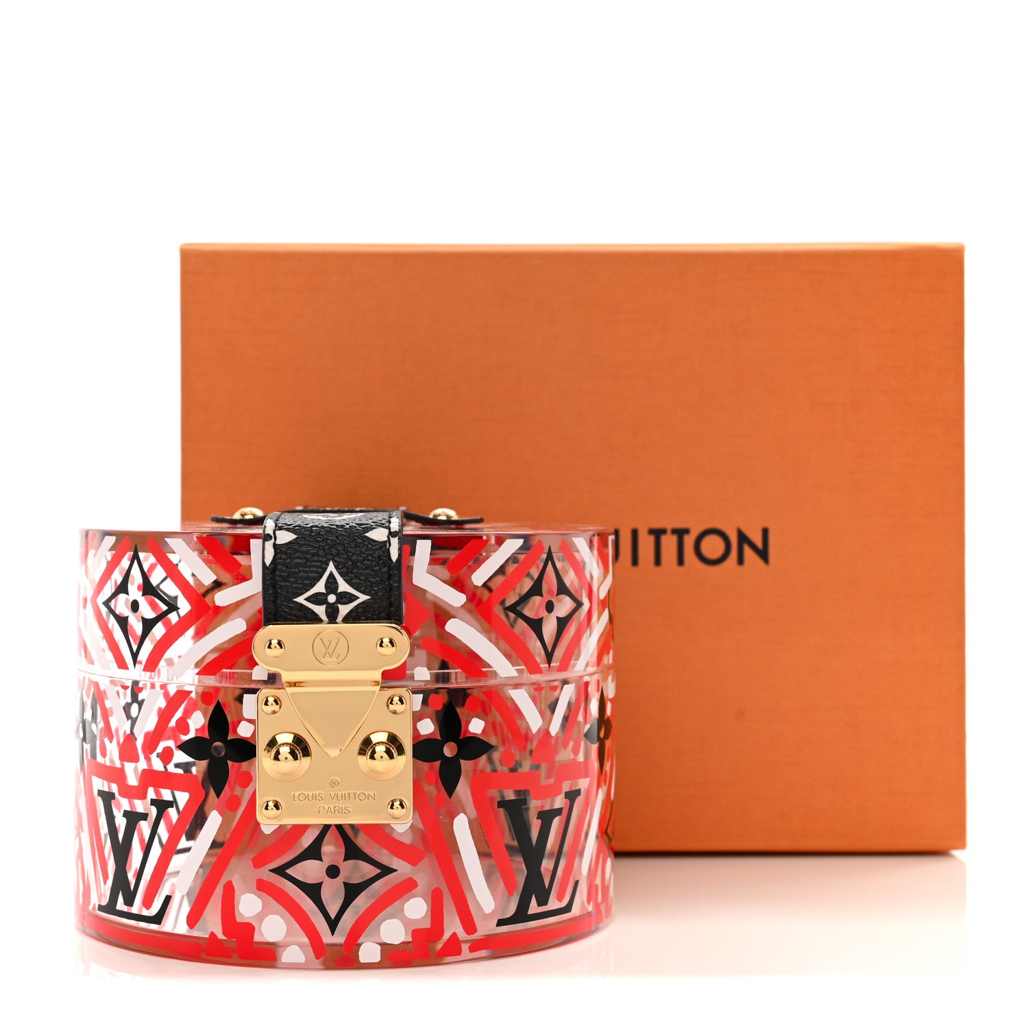 Louis Vuitton LOUIS VUITTON Transparent Plexiglass Monogram Giant Crafty Box Scott Rouge 7 of 7