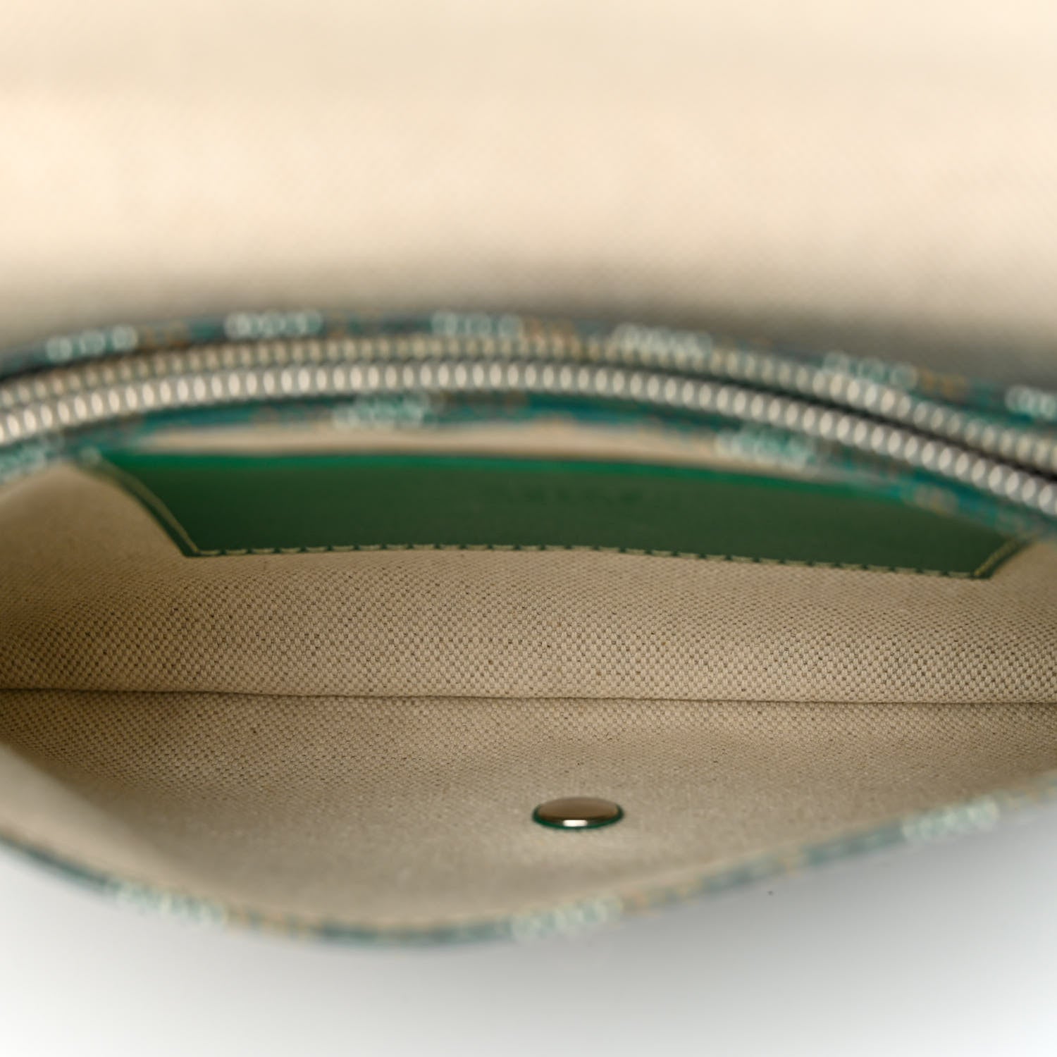 Goyard Goyardine Plumet Wallet Clutch Green 5 of 14