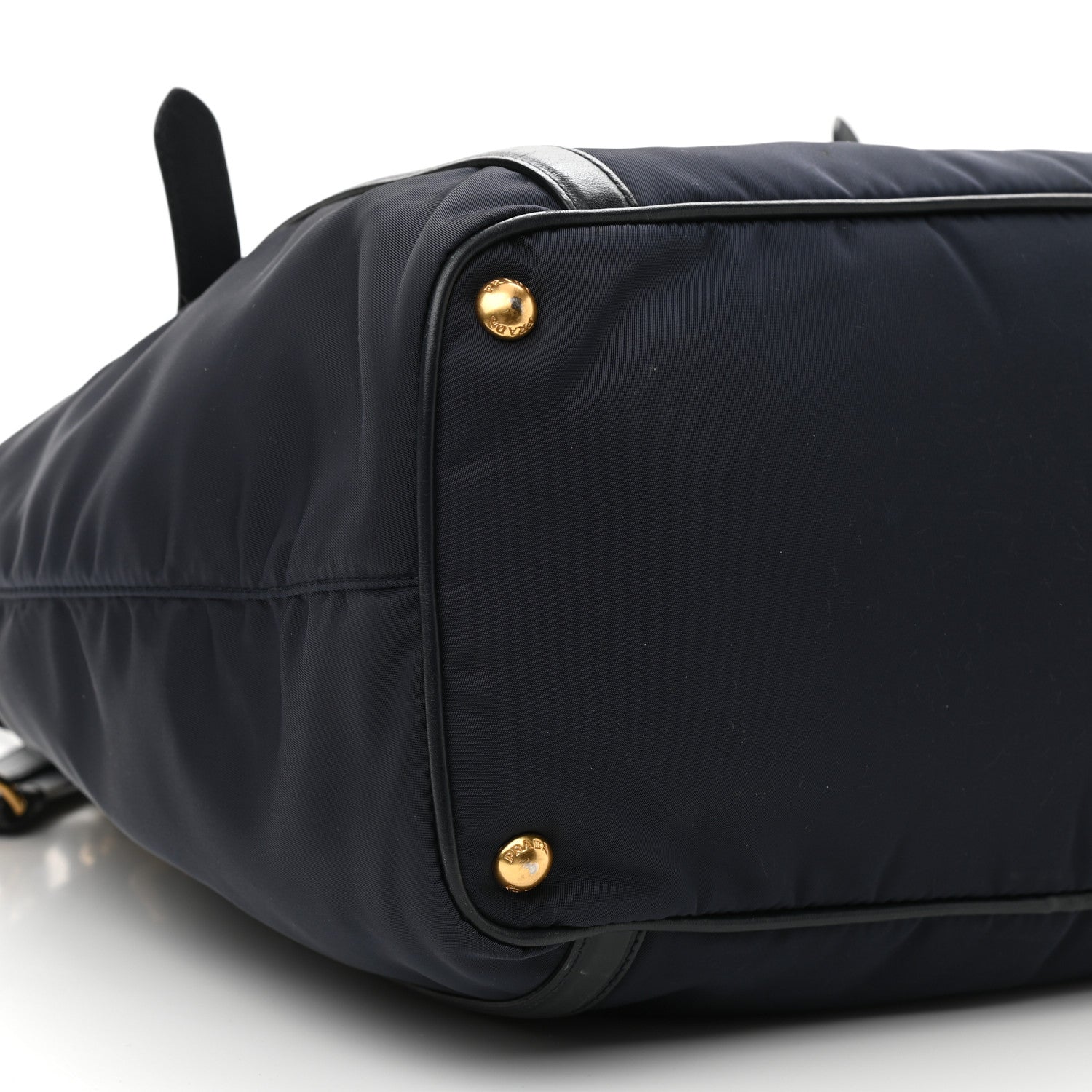 Prada Tessuto Nylon Soft Calf Tote Baltico 9 of 13