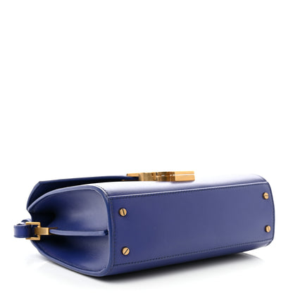 Saint Laurent Calfskin Mini Classic Monogram Cassandra Top Handle Bag Majorelle 4 of 12