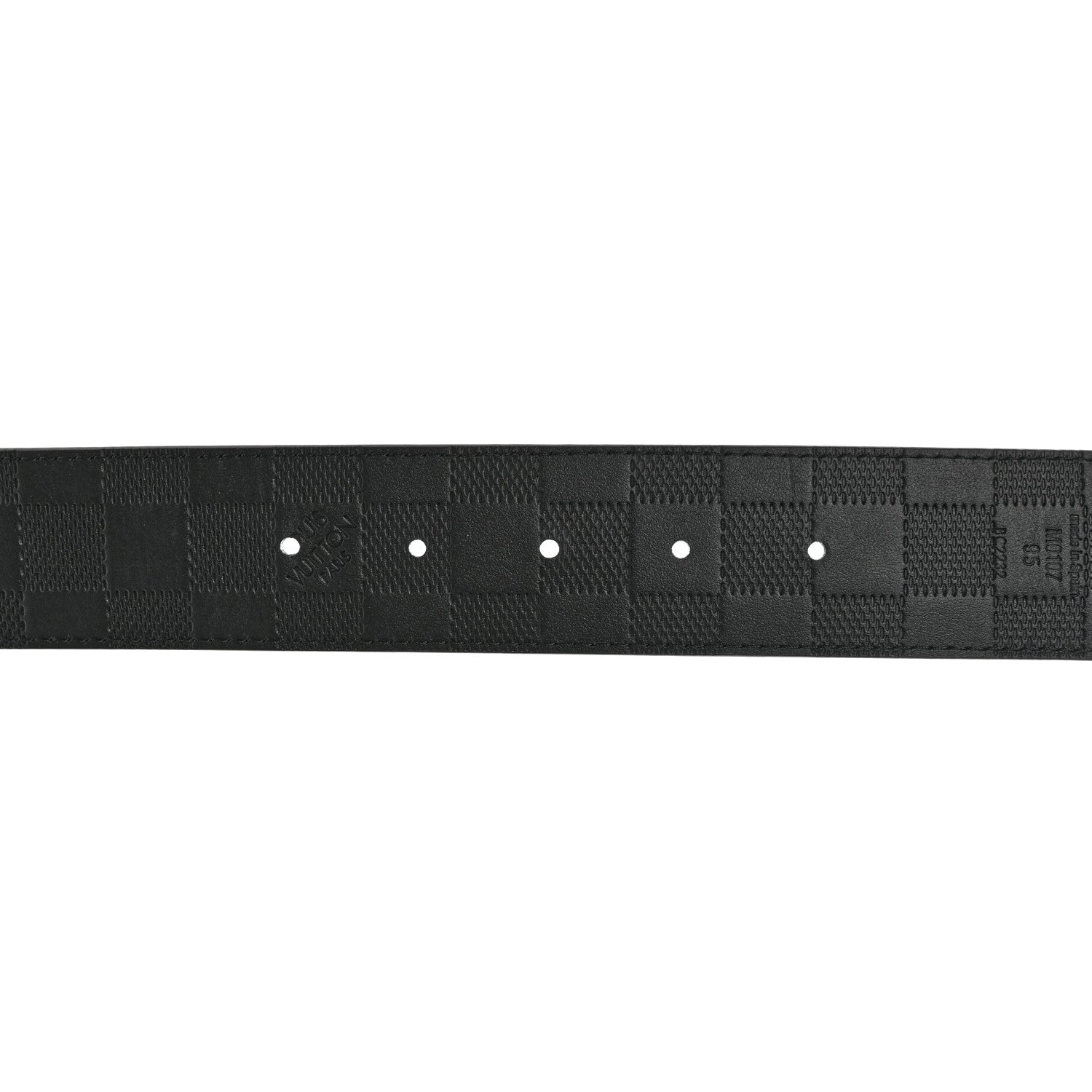 Louis Vuitton Damier Graphite Damier Infini 40mm LV Initiales Reversible Belt 95 38 Black 5 of 8