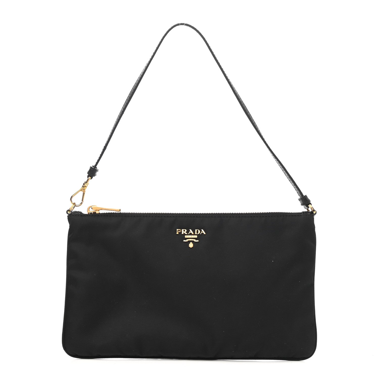 Prada Tessuto Nylon Pochette Bag Black 1 of 7