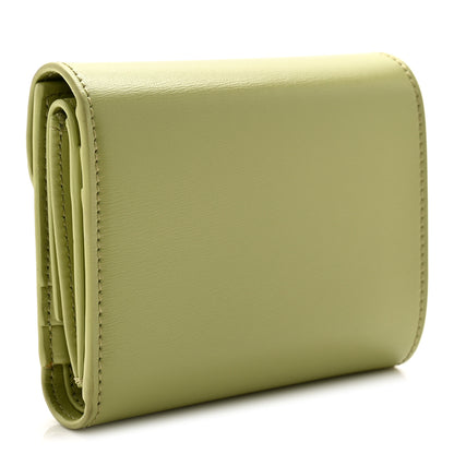 Celine Shiny Calfskin Small Triomphe Wallet Light Jade 3 of 8