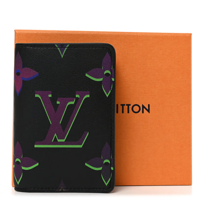 Louis Vuitton Calfskin Monogram Spotlight Comet Pocket Organizer Black Borealis 7 of 7