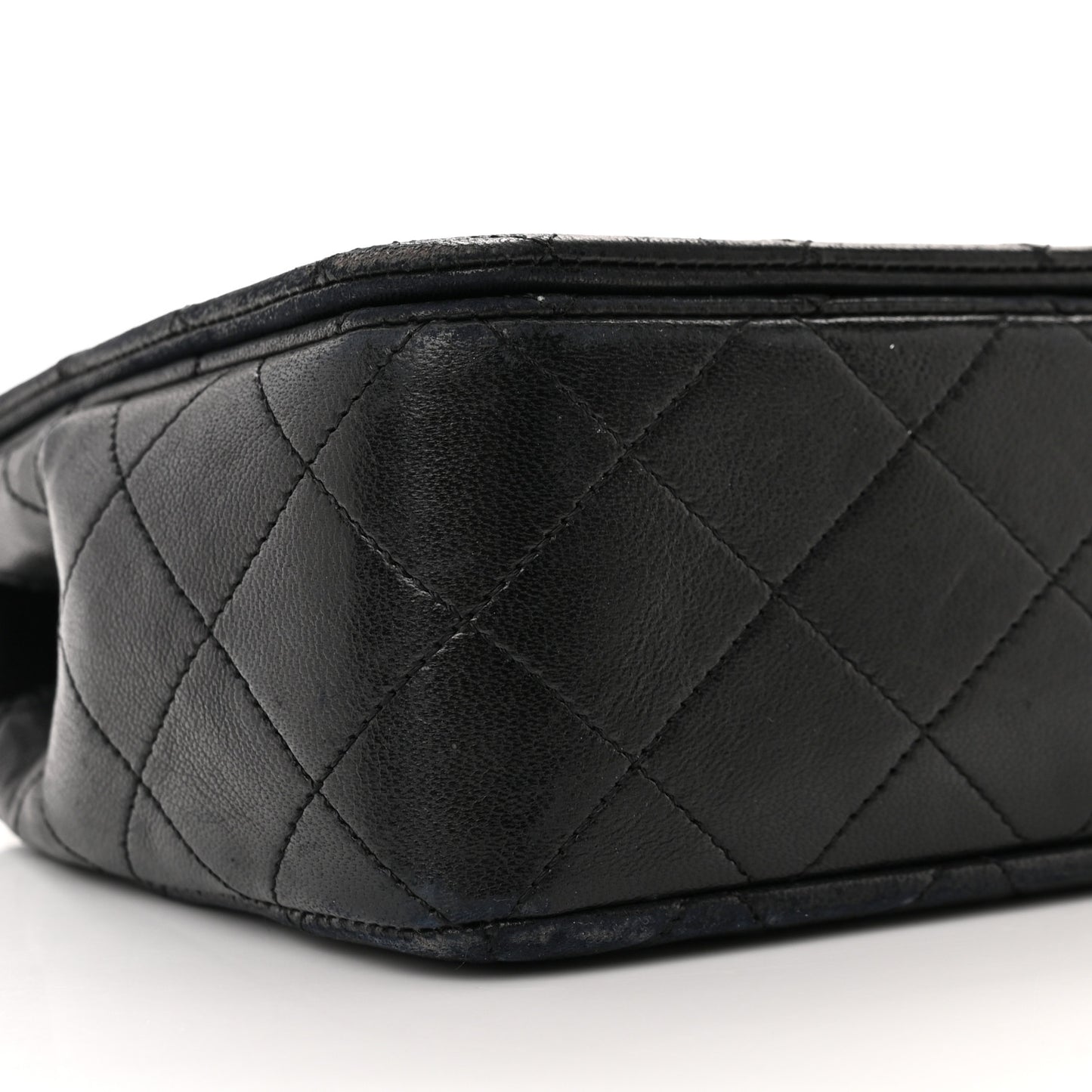 Lambskin Quilted Small Single Flap Black