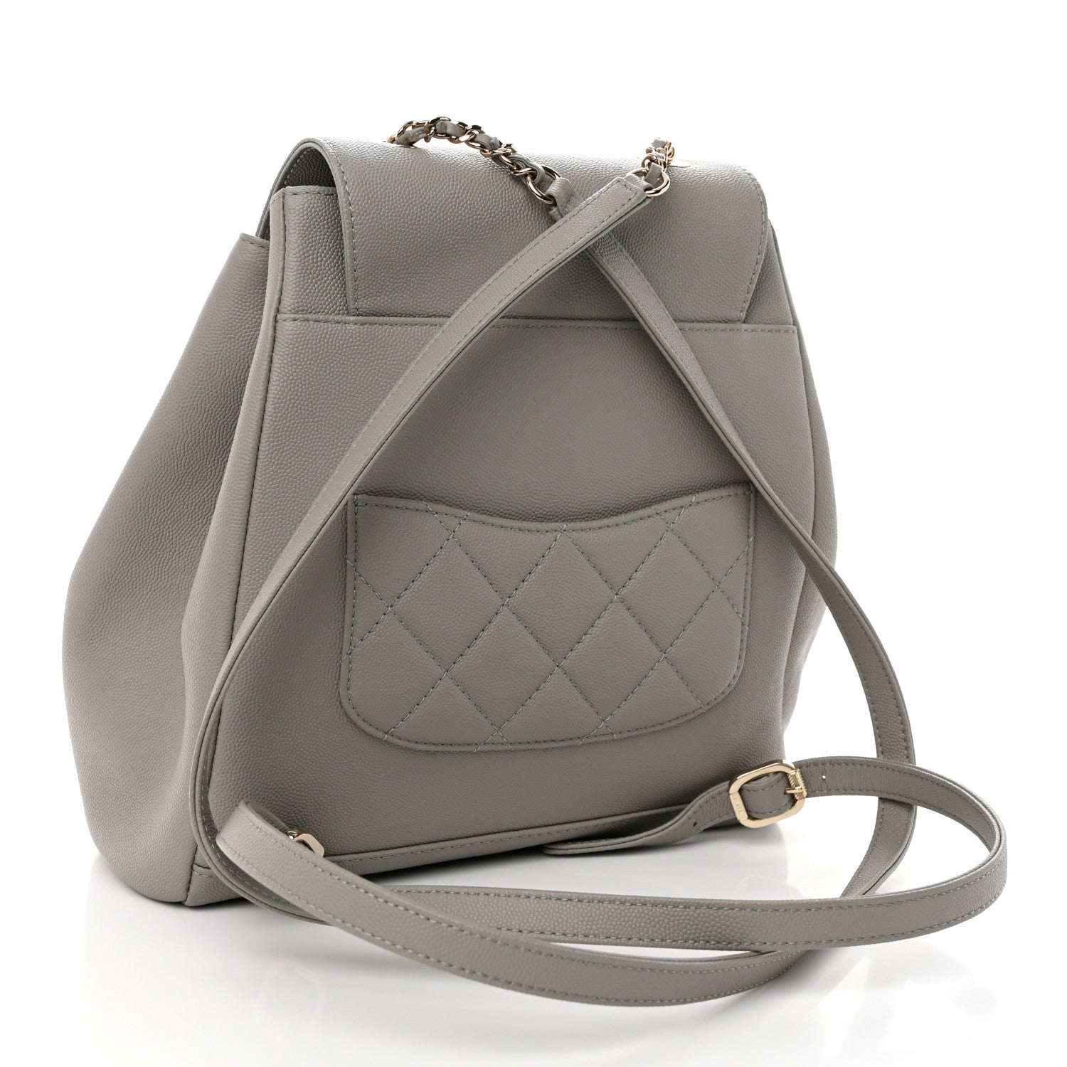 Chanel Caviar Quilted Business Affinity Backpack Grey 2 of 11