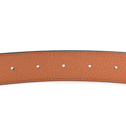 Louis Vuitton Taurillon Calfskin 30mm LV Initiales Reversible Belt 85 34 Black 4 of 4