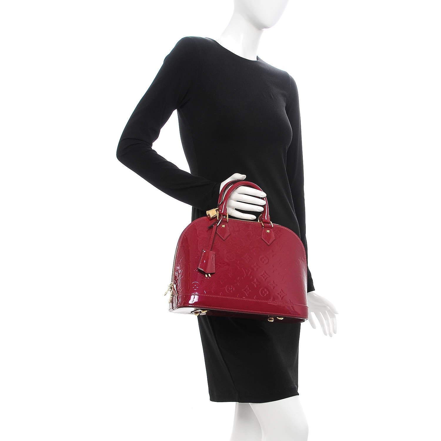 Louis Vuitton Vernis Alma PM Magenta 2 of 7