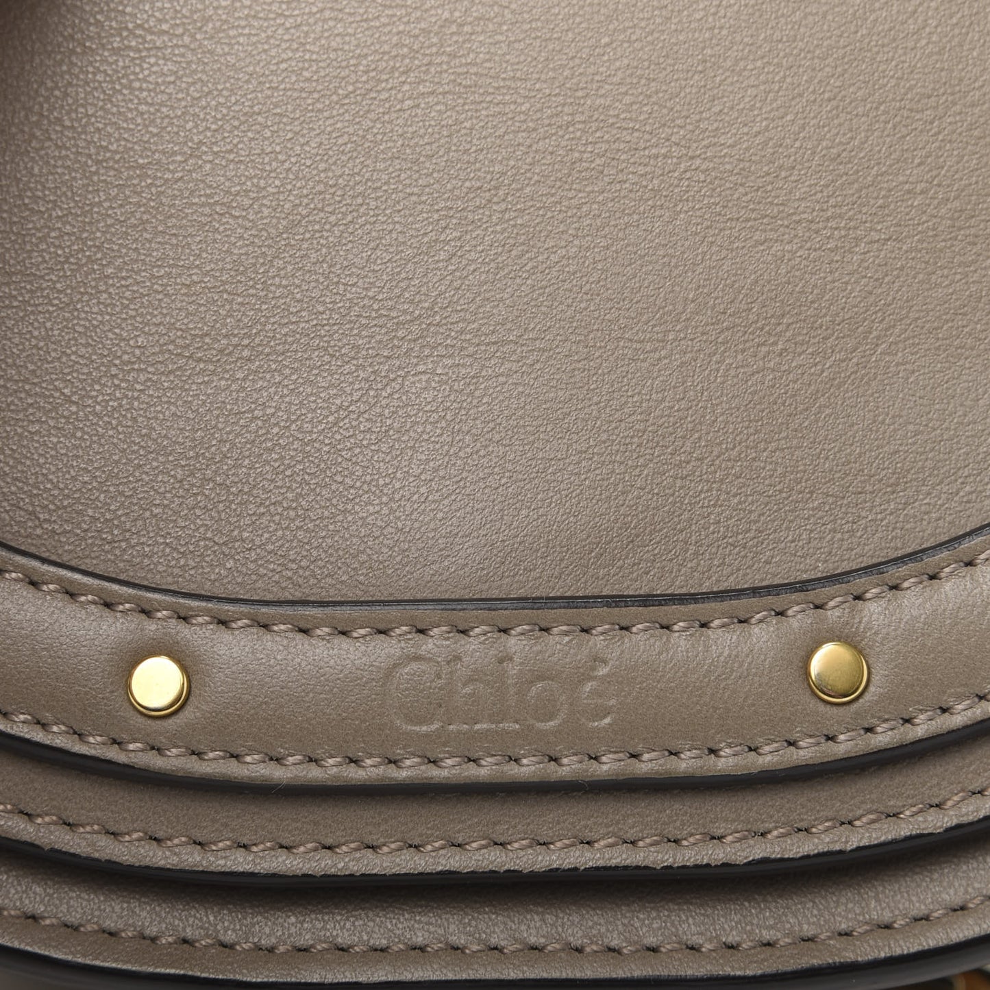 Calfskin Small Nile Bracelet Minaudiere Bag Motty Grey