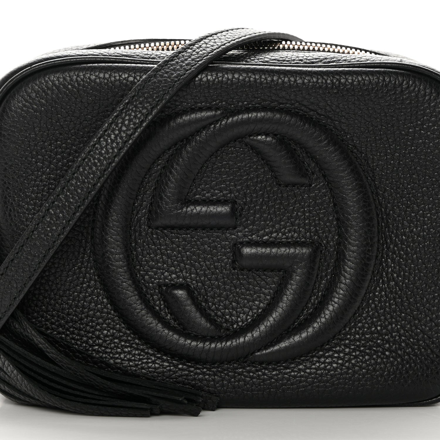Gucci Pebbled Calfskin Small Soho Disco Bag Black 8 of 13