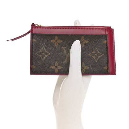 Louis Vuitton Monogram Zipped Card Holder Fuchsia 2 of 8