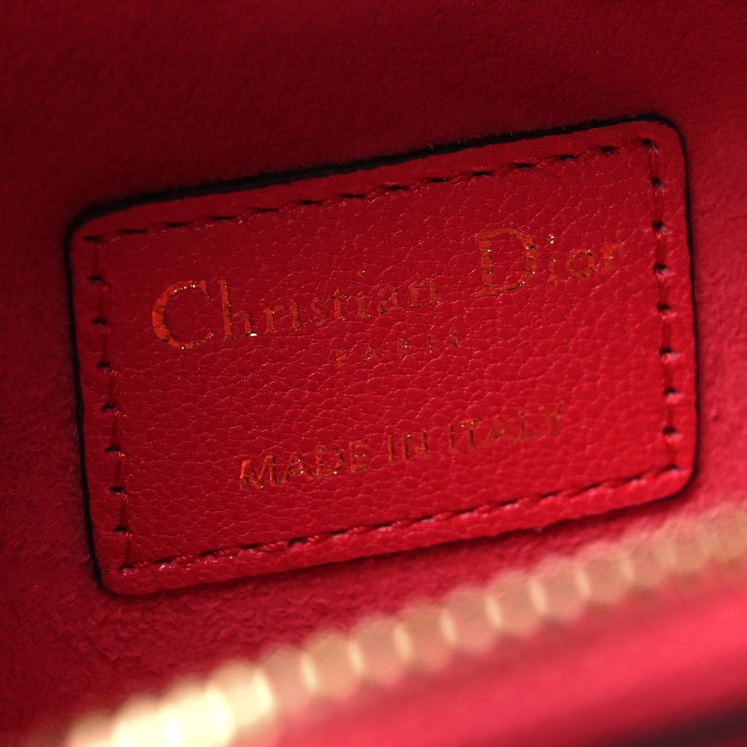 Christian Dior Goatskin Mini Saddle Shoulder Strap Pouch Red 6 of 9