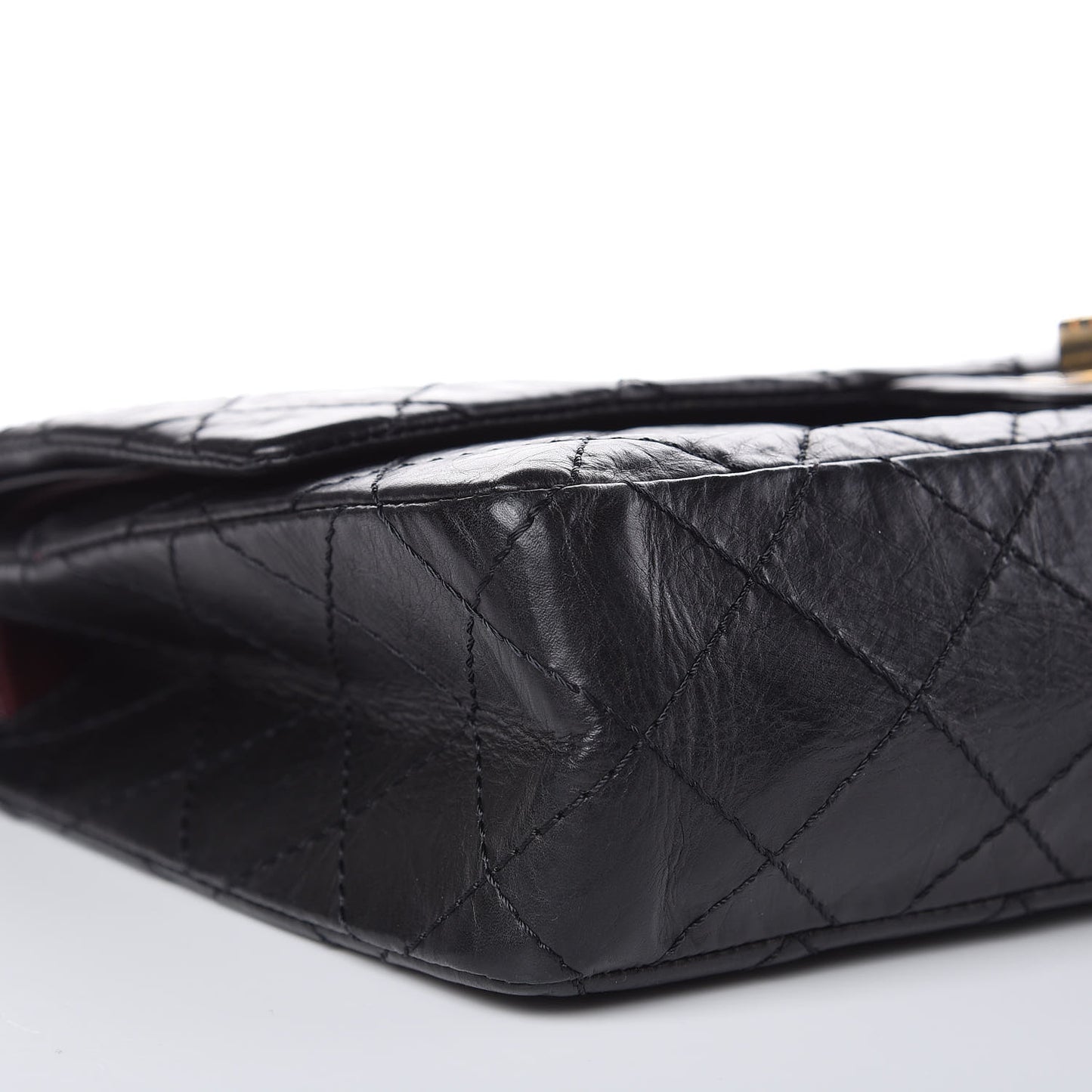 Aged Calfskin Quilted 50th Anniversary 2.55 Reissue 226 Flap Black