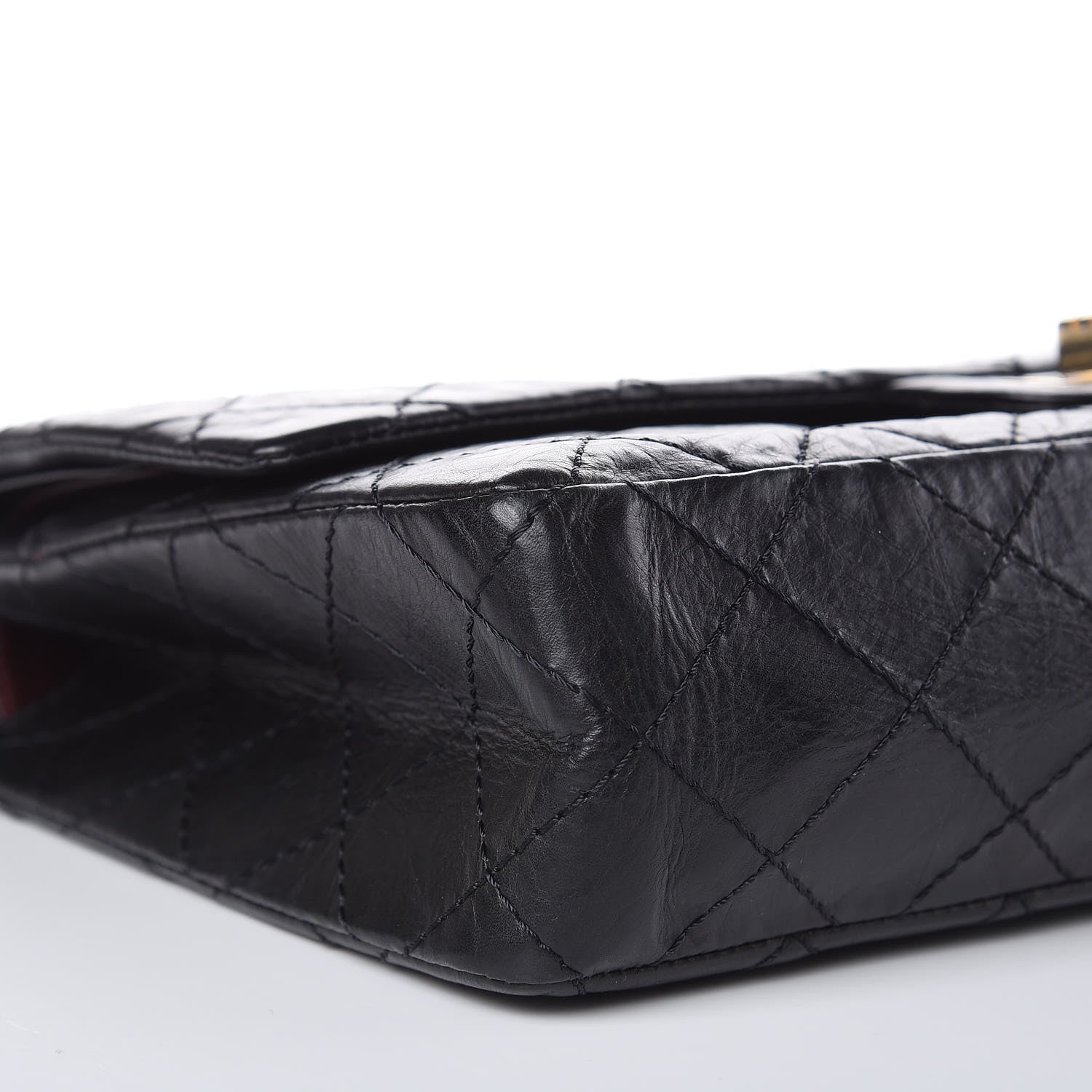 Chanel Aged Calfskin Quilted 50th Anniversary 2.55 Reissue 226 Flap Black 9 of 10