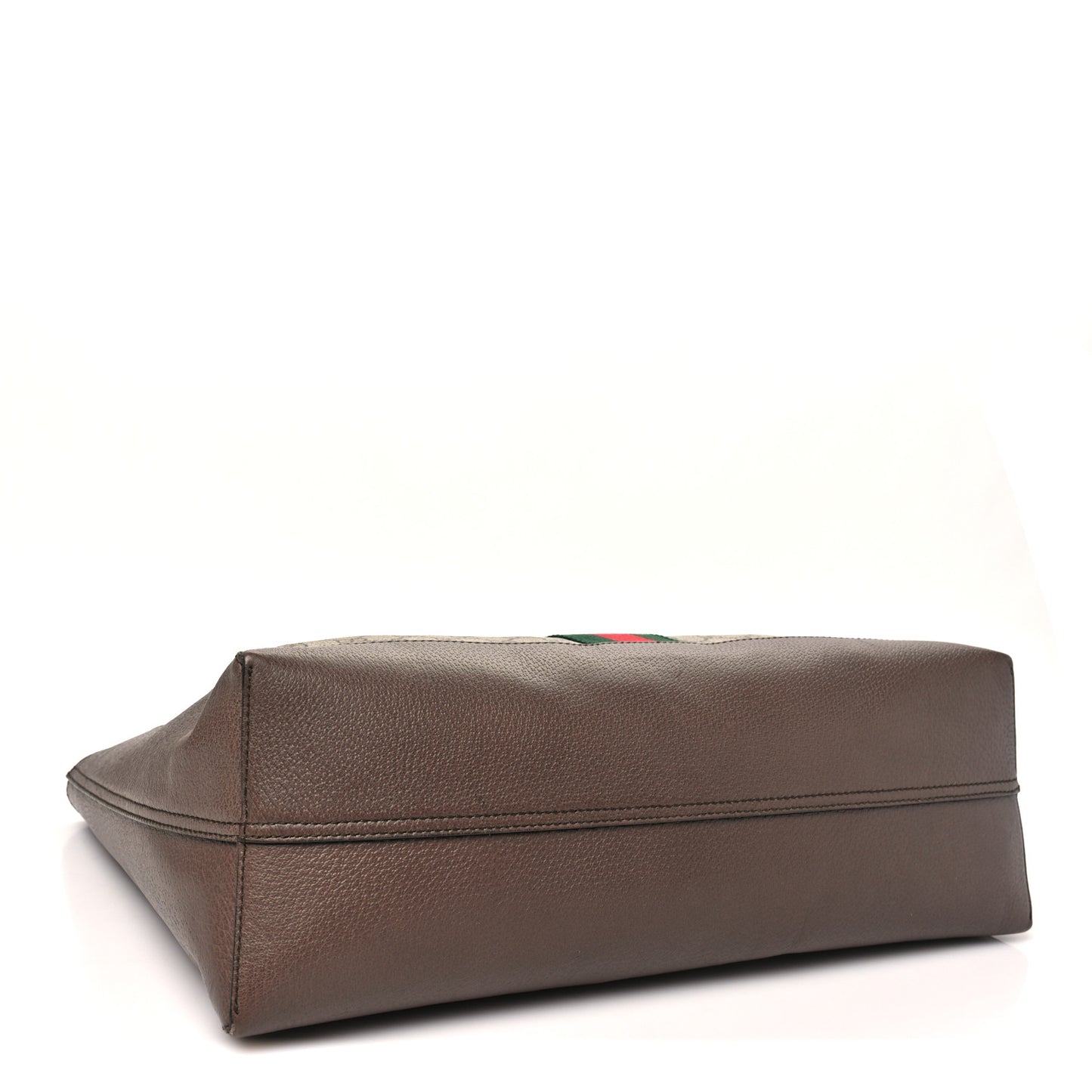 GG Supreme Monogram Web Ophidia Tote Brown