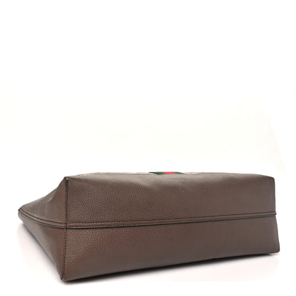Gucci GG Supreme Monogram Web Ophidia Tote Brown 5 of 11