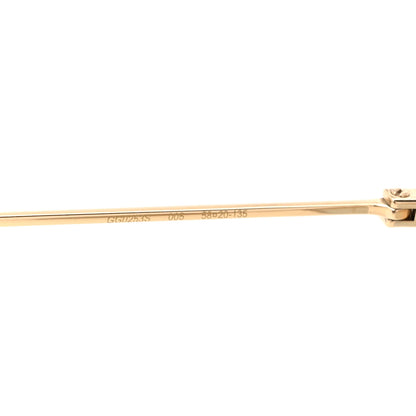 Gucci Metal Round Pearl Tip Sunglasses GG0253S Gold 5 of 8