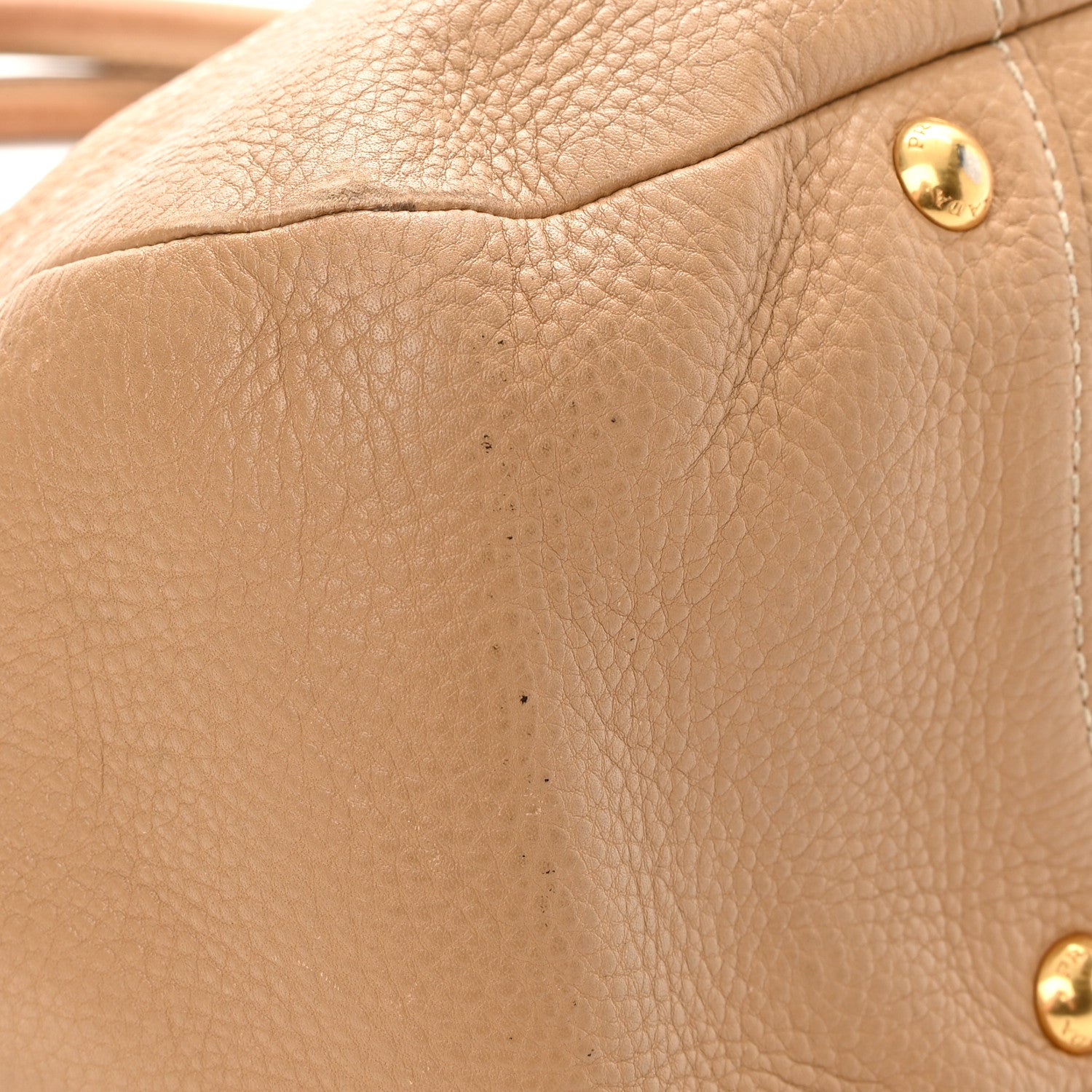 Prada Vitello Daino Pushlock Tote Sughero 11 of 23