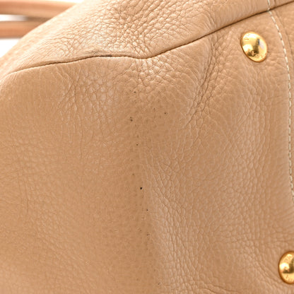 Prada Vitello Daino Pushlock Tote Sughero 11 of 23