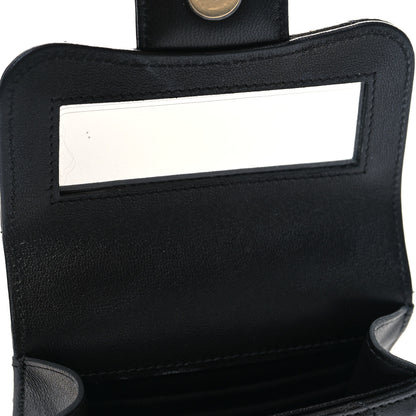 Chanel Lambskin Quilted Top Handle Flap Clutch With Chain Black 8 of 11