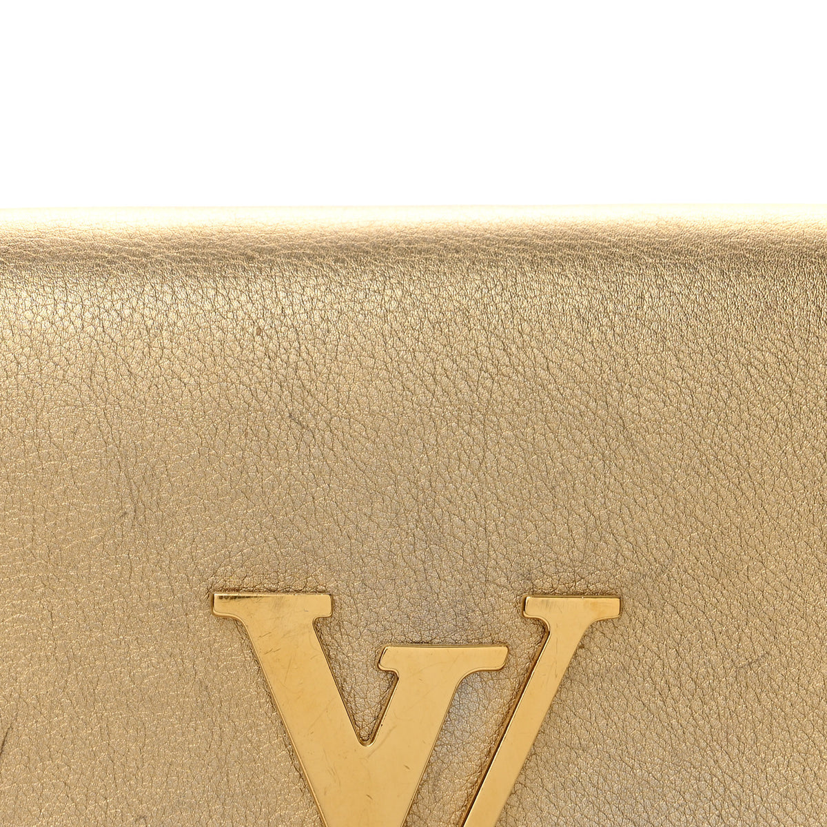 Calfskin Neo Sobe Louise EW Clutch Gold