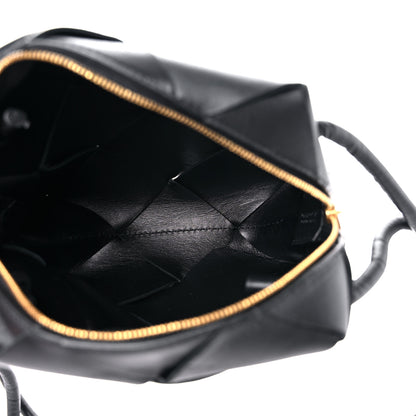 Bottega Veneta Lambskin Maxi Intrecciato Mini Cassette Camera Bag Black 5 of 11
