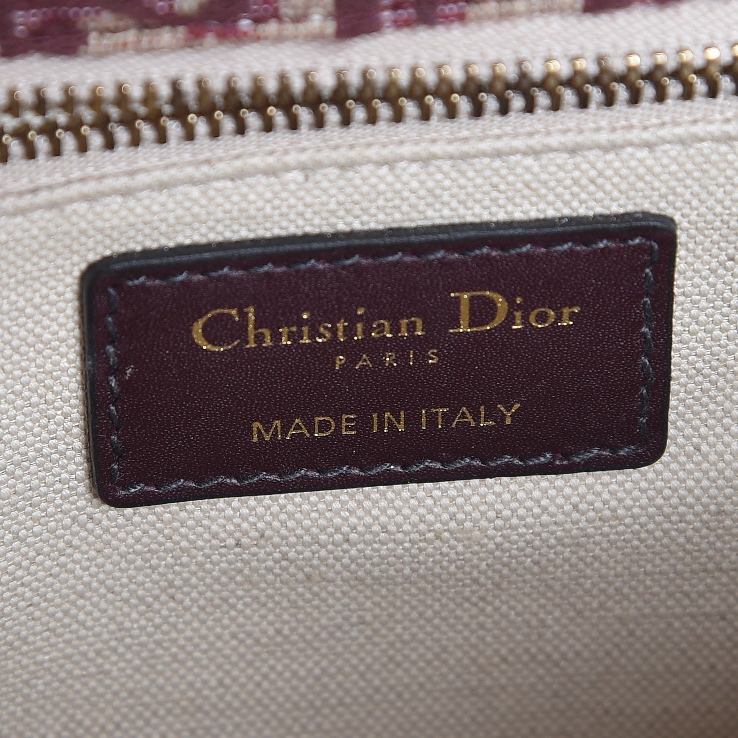 Christian Dior Oblique DiorAddict Flap Bag Burgundy 6 of 7