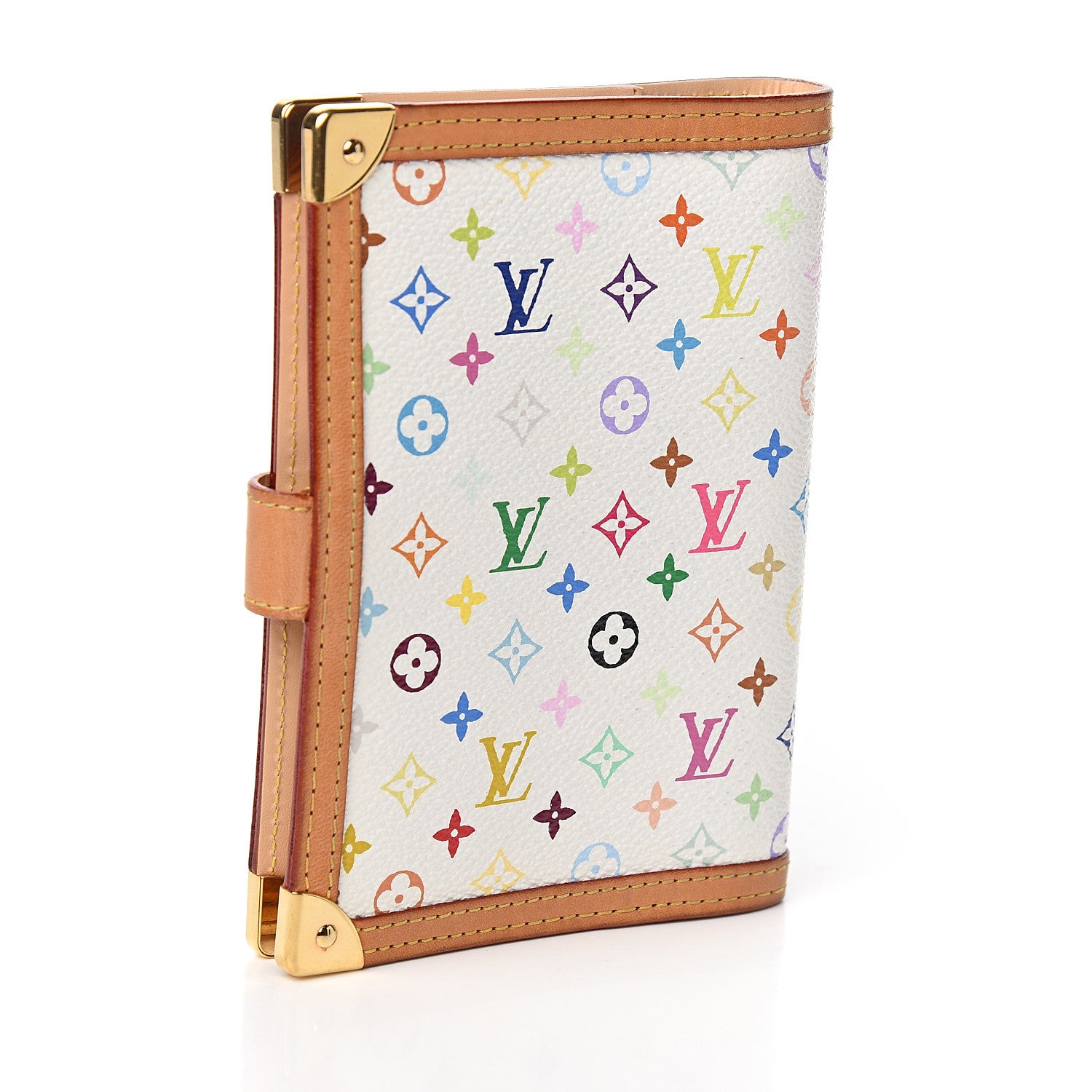 Louis Vuitton Monogram Multicolor Small Ring Agenda Cover White 2 of 8
