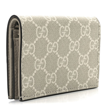 Gucci Dollar Calfskin GG Supreme Monogram GG Marmont Card Case Beige Mystic White Oatmeal 2 of 7