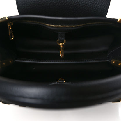 Louis Vuitton Taurillon Embellished Flower Crown Capucines PM Black 5 of 8