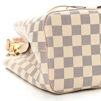 Louis Vuitton Damier Azur Braided Neonoe BB Pink 9 of 11