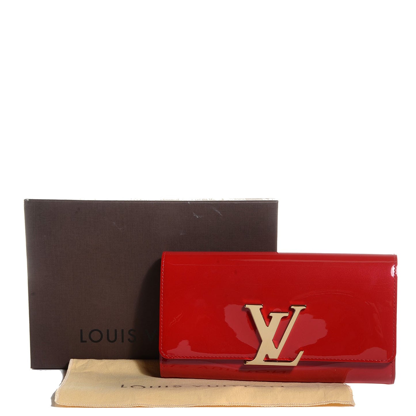 Patent Louise Clutch Pomme D'Amour