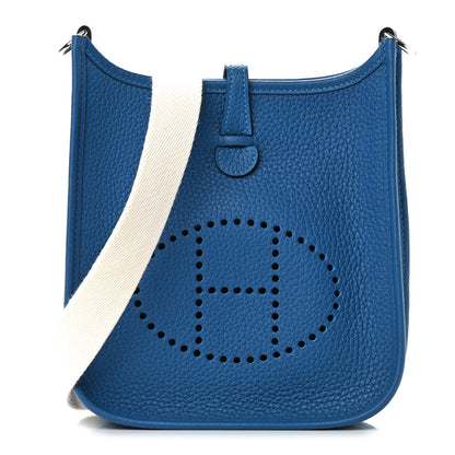 Hermes Taurillon Clemence Amazone Evelyne TPM Mykonos Blanc 1 of 9