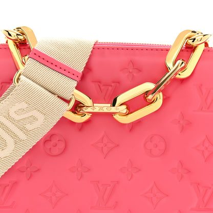 Louis Vuitton Lambskin Embossed Monogram Coussin PM Pink 7 of 12