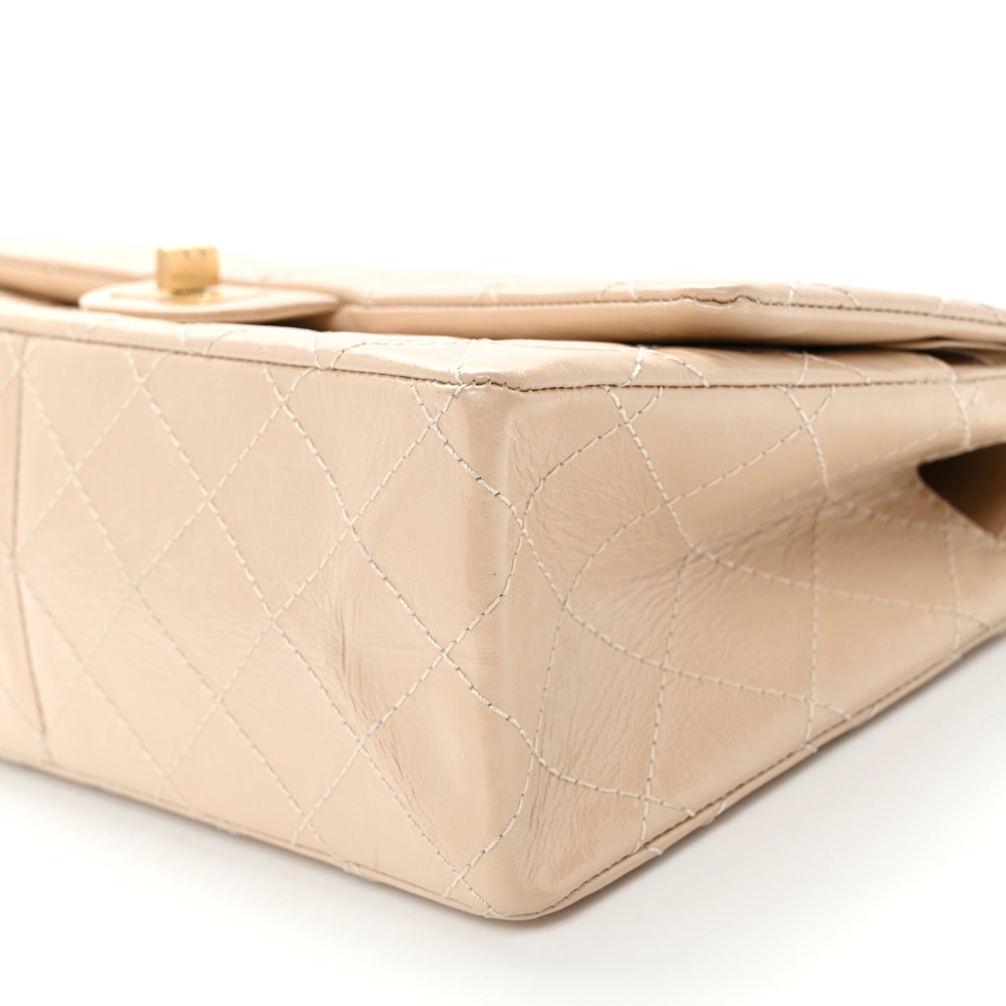 Glazed Calfskin Quilted 2.55 Reissue 226 Flap Light Beige