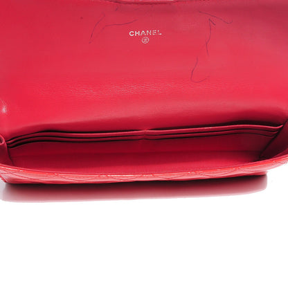 Chanel Patent Quilted Travel Wallet Dark Pink 7 of 9