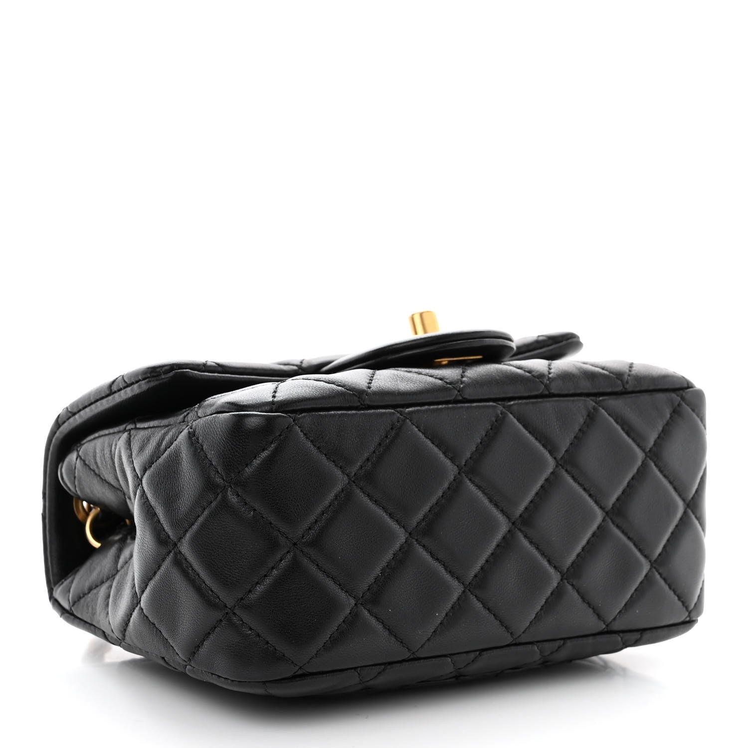 Chanel Lambskin Quilted Mini Pearl Crush Flap Black 4 of 11