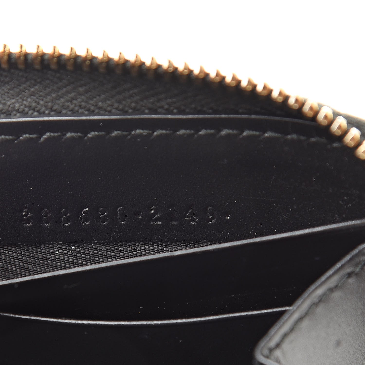 Gucci Guccissima Bow Zip Around Wallet Black 7 of 15