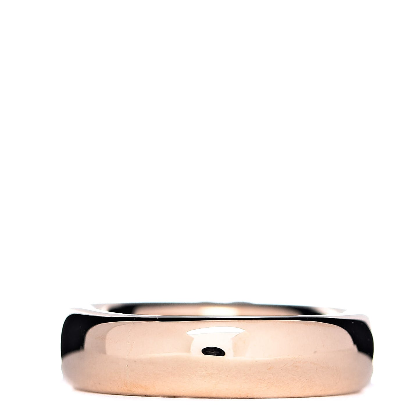 18K Yellow Gold Diamond Heart Band Ring 47 4.25