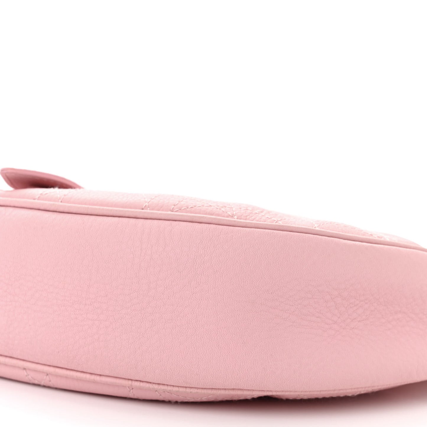 Grained Calfskin Cannage Hobo Pink