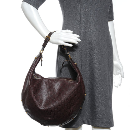Gucci Guccissima Studded Large Hobo Chocolate 2 of 7