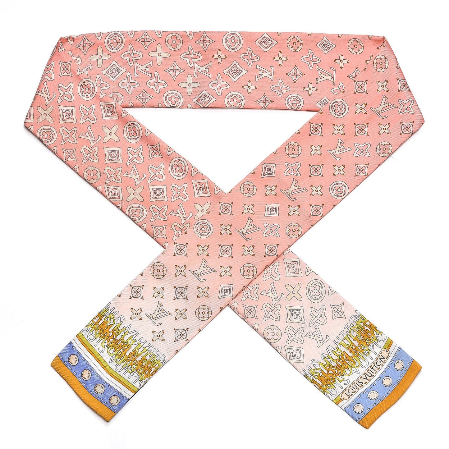 Silk Monogram Map Bandeau